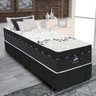 Cama Box Solteiro Colchão Molas Ensacadas Miami Gazin 88X188X70Cm Branco/Preto - 1