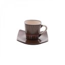 Ver imagem 3 de Jogo de Xícaras de Café com Pires Porcelana 12 Peças 90ml Stripes Rojemac