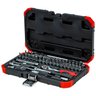 Jogo de Soquetes Sextavados com Encaixe de 1/4 Pol. com 46 Peças - GEDORE RED-R49003046 - 1