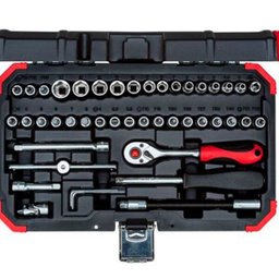 Jogo de Soquetes Sextavados com Encaixe de 1/4 Pol. com 46 Peças - GEDORE RED-R49003046 - 2