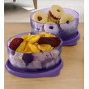 Ver imagem 2 de Tupperware Kit 2 Peças Tigela Premier 500ml Roxo em Policarbonato. Tupperware Kit 2 Peças Tigela Pre