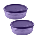 Ver imagem 1 de Tupperware Kit 2 Peças Tigela Premier 500ml Roxo em Policarbonato. Tupperware Kit 2 Peças Tigela Pre