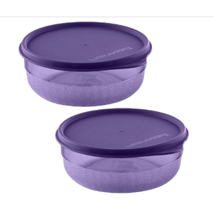 Tupperware Kit 2 Peças Tigela Premier 500ml Roxo em Policarbonato. Tupperware Kit 2 Peças Tigela Pre
