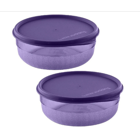 Tupperware Kit 2 Peças Tigela Premier 500ml Roxo em Policarbonato. Tupperware Kit 2 Peças Tigela Pre