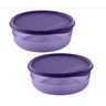 Tupperware Kit 2 Peças Tigela Premier 500ml Roxo em Policarbonato. Tupperware Kit 2 Peças Tigela Pre - 1