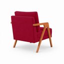 Ver imagem 4 de Poltrona Sala de Estar Maya Luxo Suede Marsala M3 - Monari Design