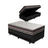 Cama Box Baú e Auxiliar Solteiro + Colchão de Molas Anjos Classic Superlastic 88cm - 1