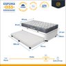 Cama Box Baú com Auxiliar Solteiro + Colchão Ortopédico D33 Ortobom Iso 100 88 Cm - 5