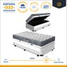 Cama Box Baú com Auxiliar Solteiro + Colchão Ortopédico D33 Ortobom Iso 100 88 Cm - 3