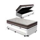 Ver imagem 1 de Box Baú + Aux e Colchão de Mola Anjos Classic Pocket 88 Cm