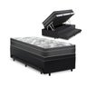 Cama Box Baú e Auxiliar Solteiro + Colchão Molas Ensacadas Ortobom Iso Superpocket  - 1