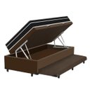 Ver imagem 3 de Cama Box Baú e Auxiliar Solteiro + Colchão Molas Ortobom Physical Nanolastic 88x188x65cm