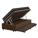 Ver imagem 3 de Cama Box Baú e Auxiliar Solteiro + Colchão Molas Ortobom Physical Nanolastic 88x188x65cm