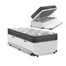 Cama Box Baú e Auxiliar Solteiro + Colchão Molas Ensacadas Ortobom Iso Superpocket  - 1