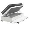 Cama Box Baú e Auxiliar Solteiro + Colchão Molas Ensacadas Ortobom Iso Superpocket  - 3