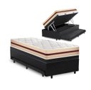 Ver imagem 1 de Cama Box Baú e Auxiliar Solteiro + Colchão de Molas Ensacadas Anjos Classic 88x188x64cm