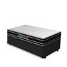 Cama Box Baú Solteiro King + Colchão Espuma D33 Castor Black White Double Face 96x203x69cm - 3