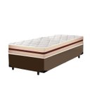 Ver imagem 1 de Cama Box Solteiro King Marrom + Colchão de Molas Ensacadas Anjos Classic Mola Ensacada 