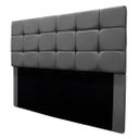 Ver imagem 1 de Cabeceira Cama Box Estofada Solteiro 90 Cm Bianca Suede:cinza