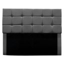 Ver imagem 3 de Cabeceira Cama Box Estofada Solteiro 90 Cm Bianca Suede:cinza