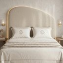 Ver imagem 7 de Cabeceira Cama Box Queen Colli 160cm Estofada Orgânica Moderna Linho Bege - Desk Design