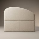 Ver imagem 1 de Cabeceira Cama Box Queen Colli 160cm Estofada Orgânica Moderna Linho Bege - Desk Design