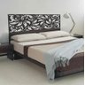 Adesivo De Parede Modelo Cabeceira Cama Casal Flor Casal: Preto/ 55x160 cm - 1