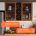 Ver imagem 7 de Armário de Cozinha Completa Vidro Reflecta com Adega 11 Portas 4 Gavetas Favorita Branco/Nature