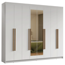 Ver imagem 3 de Guarda-roupa Casal 8 Portas Batentes com Espelho Venus Madesa
