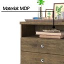 Ver imagem 4 de Mesa de Cabeceira 2 Gavetas Status Jequitibá