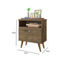 Ver imagem 5 de Mesa de Cabeceira 2 Gavetas Status Jequitibá