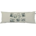 Ver imagem 1 de Travesseiro De Corpo Body Pillow Em Veludo Estampado 40x130cm Selos - Capa com enchimento
