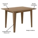 Ver imagem 2 de Mesa de Jantar Kate 120cm Madeirada Carvalho - Poliman