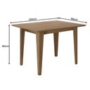 Ver imagem 3 de Mesa de Jantar Kate 120cm Madeirada Carvalho - Poliman
