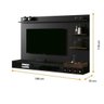 Painel para TV até 55 Polegadas Palladium Preto 180cm - 2