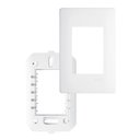 Ver imagem 1 de Placa com Suporte Fame Habitat 4x2 para 3 Módulos Horizontais Branco