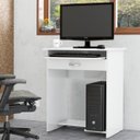Ver imagem 3 de Mesa para Computador Prática com Gaveta - Branco