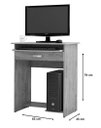 Ver imagem 4 de Mesa para Computador Prática com Gaveta - Branco