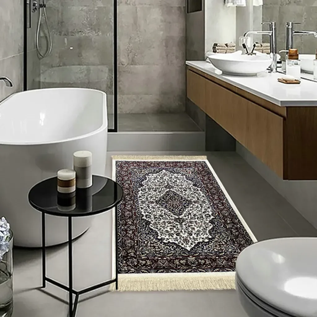 Ver imagem 1 de 1 Tapete Banheiro Belga Grande Absorvente Es Cl 66 X 110 Vr - D9cla Vermelho Vermelho Branco - Class