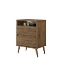 Ver imagem 3 de Mesa de Cabeceira 2 Gavetas Lotus Jequitibá