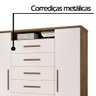 Cômoda 2 Portas 7 Gavetas Jequitibá/Off White J&A Móveis Mega 157x157x47 - 3