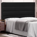 Ver imagem 1 de Cabeceira Estofada Cama Box Casal La Italian 140cm Corano Preto - Abmaza
