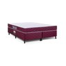 Cama Box + Colchão Castor Queen Red & White Double Face D33 158x198x52cm - 1