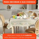 Ver imagem 3 de Toalha de Mesa Quadrada 4 Lugares Lepper Pop 1,40x1,40m Algodão Poliéster Estampada Sálvia