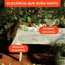 Ver imagem 2 de Toalha de Mesa Quadrada 4 Lugares Lepper Pop 1,40x1,40m Algodão Poliéster Estampada Sálvia