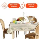 Ver imagem 5 de Toalha de Mesa Quadrada 4 Lugares Lepper Pop 1,40x1,40m Algodão Poliéster Estampada Sálvia