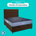 Ver imagem 4 de Kit Cabeceira + Cama Box Bau + Colchão Casal Molas Ensacadas Petrus Paropas