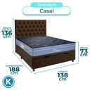 Ver imagem 3 de Kit Cabeceira + Cama Box Bau + Colchão Casal Molas Ensacadas Petrus Paropas