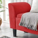 Ver imagem 3 de Recamier Bau Malibu 1,40m Suede Vermelho - Inova Decor Inova Decorações