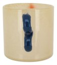 Ver imagem 2 de Vaso Decorativo Enfeite Casa Vidro 15x21x21cm Marfim